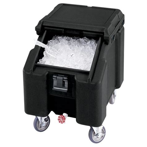 portable ice bin on wheels